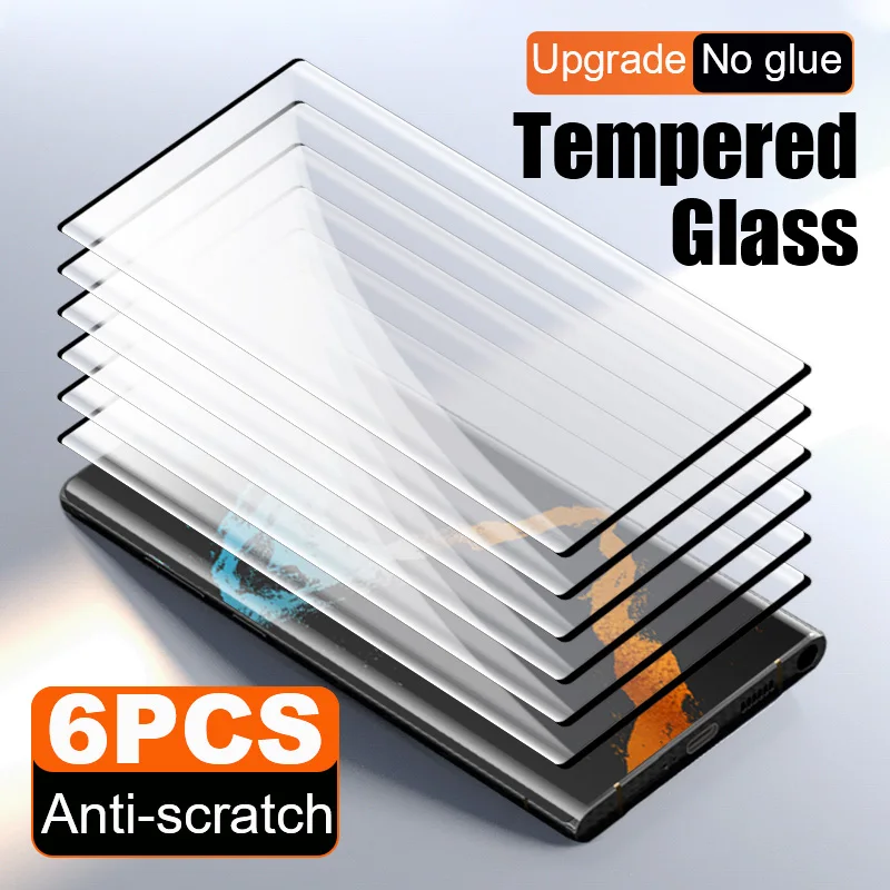 6Pcs tempered glass screen protector for Samsung S24 Plus S23 Ultra S22 Glass smartphone for Samsung S21 S20 S10 protective film