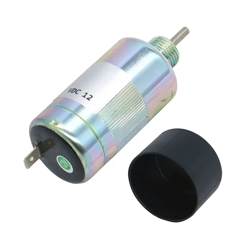 12V Fuel Cut Off Solenoid Valve SBA185206083 SBA185206085 Compatible with New Holland Tractor Boomer T1110 T1510