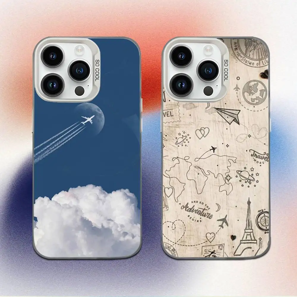 

Airplane Pilot Epaulette Phone Case For iPhone 16,15,14,13,12,11,Mini,Pro,E,MAX White Candy Matte Shockproof Cover