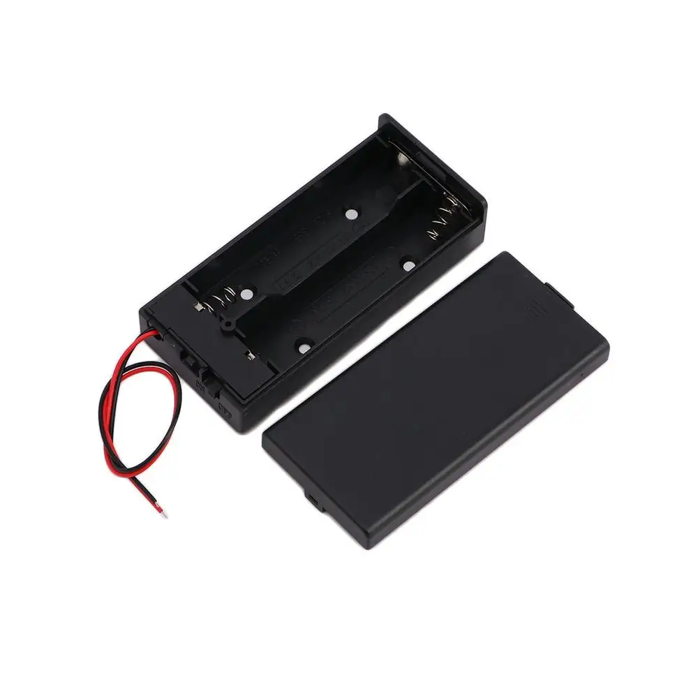 

Black 2X ON/OFF Switch Storage Box Batteries Container ABS 2 Slots Battery Holder Battery Storage Boxes Battery Box