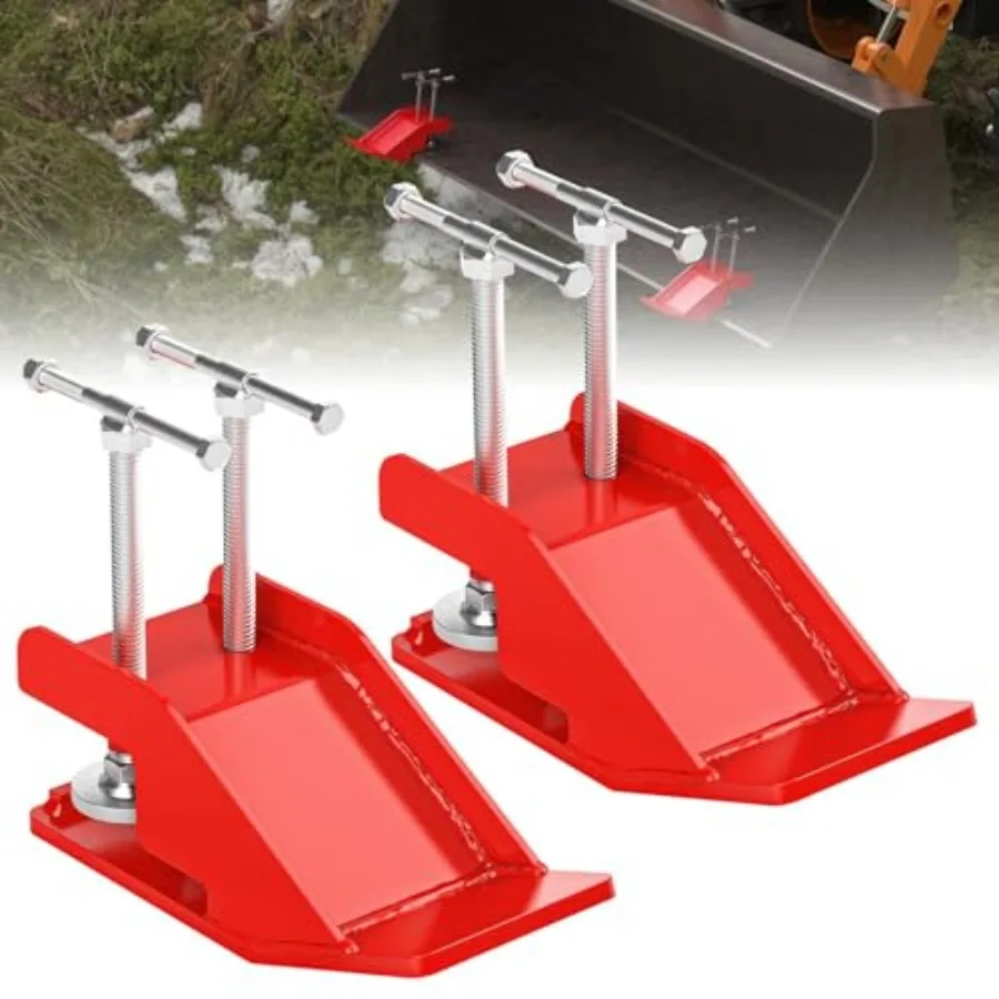 

2025 New Upgraded Tractor Bucket Protector , 5" Wide Skid Edge Protector, Twin-screw Ski Edge Protector with Anti-slip Steel Pl