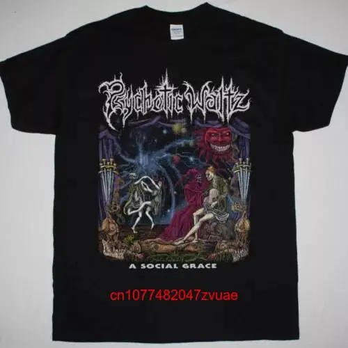 PSYCHOTIC WALTZ A SOCIAL GRACE 1990 NEW BLACK T SHIRT long or short sleeves