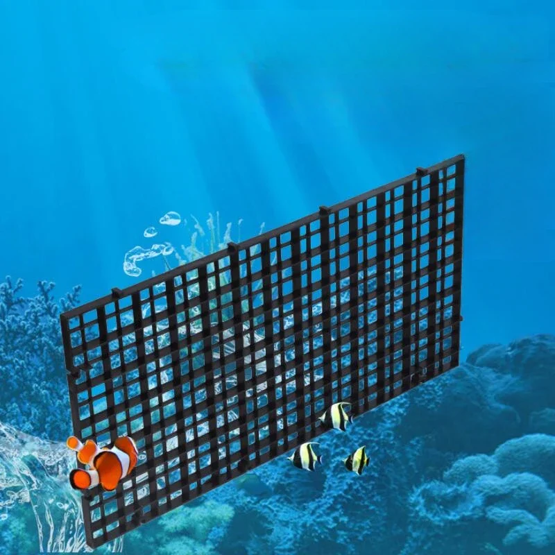 Aquarium  Filter Bottom Isolate Pane Fish  Durable Plastic Partition Grid Fish Grid Divider Holder Net