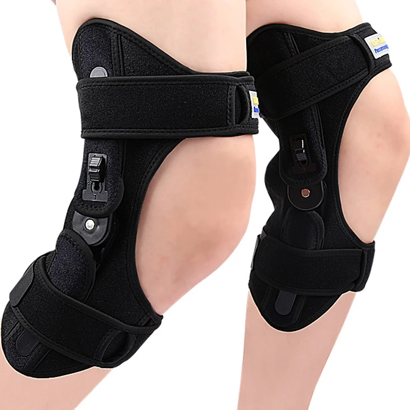 Adjustable 1Pair Exoskeleton Walking Aid Gear for Elderly Knee Rehabilitation Protective Leg Joint Training Knee Brace