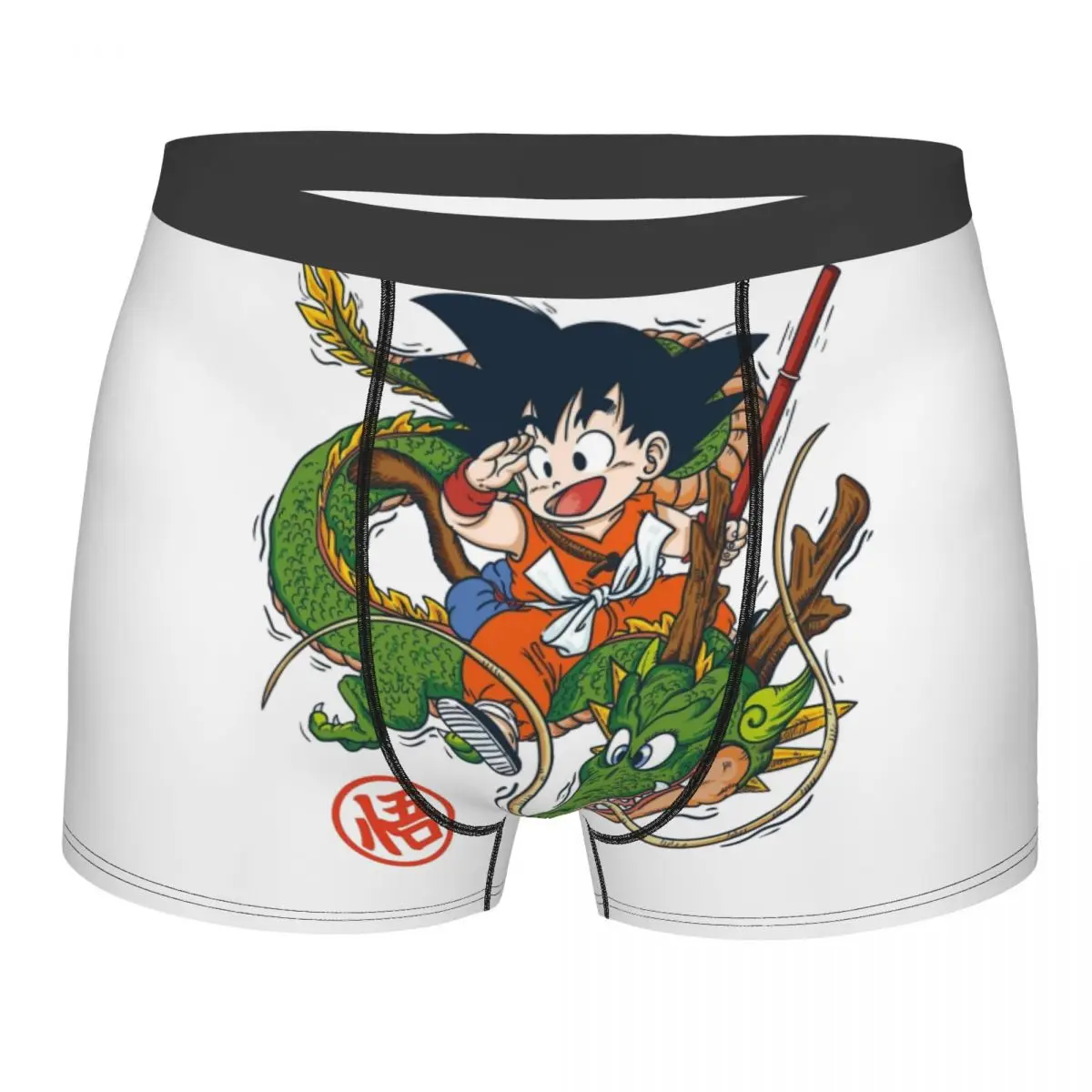 Ropa interior de Goku y Shenron para hombre DBZ dragon ball novedad Boxer Shorts bragas Homme calzoncillos suaves de talla grande