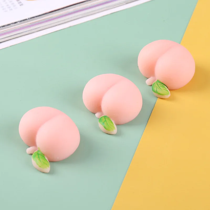 سوبر لطيف الخوخ الحسية الإجهاد الإغاثة ضغط اللعب مكافحة الإجهاد ألعاب صغيرة للأطفال لعبة اليد بسيطة الدمل الاسترخاء اللعب J61