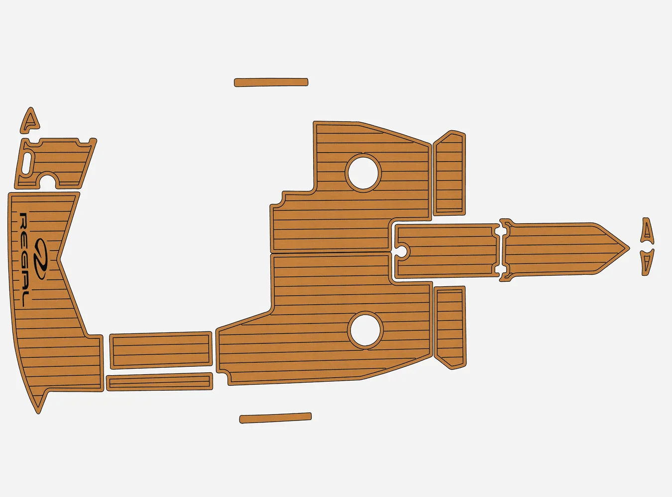 

2000-2003 Regal 2000 Bowrider 1/4 дюйма, 6 мм, пена EVA, нескользящий ПВХ, настил из тикового дерева, морской коврик,...ek, ковер gatorstep, морской пол