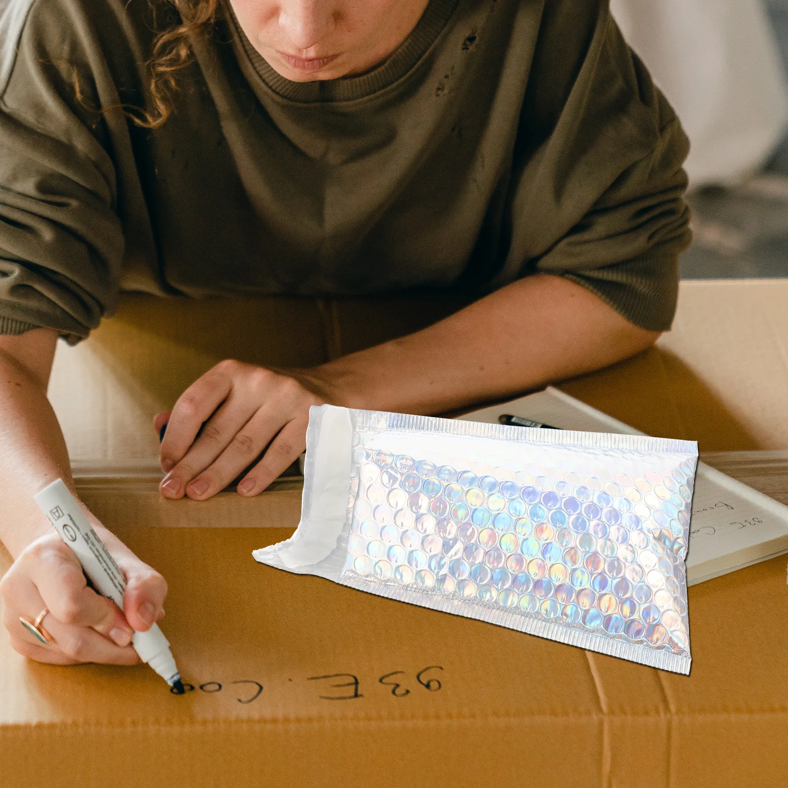 ซองจดหมายกันกระแทก 16 ชิ้น ทนทานต่อการใช้งาน สำหรับส่งสินค้า ใช้ในชีวิตประจำวัน ซองกันกระแทกสำหรับธุรกิจขนาดเล็ก