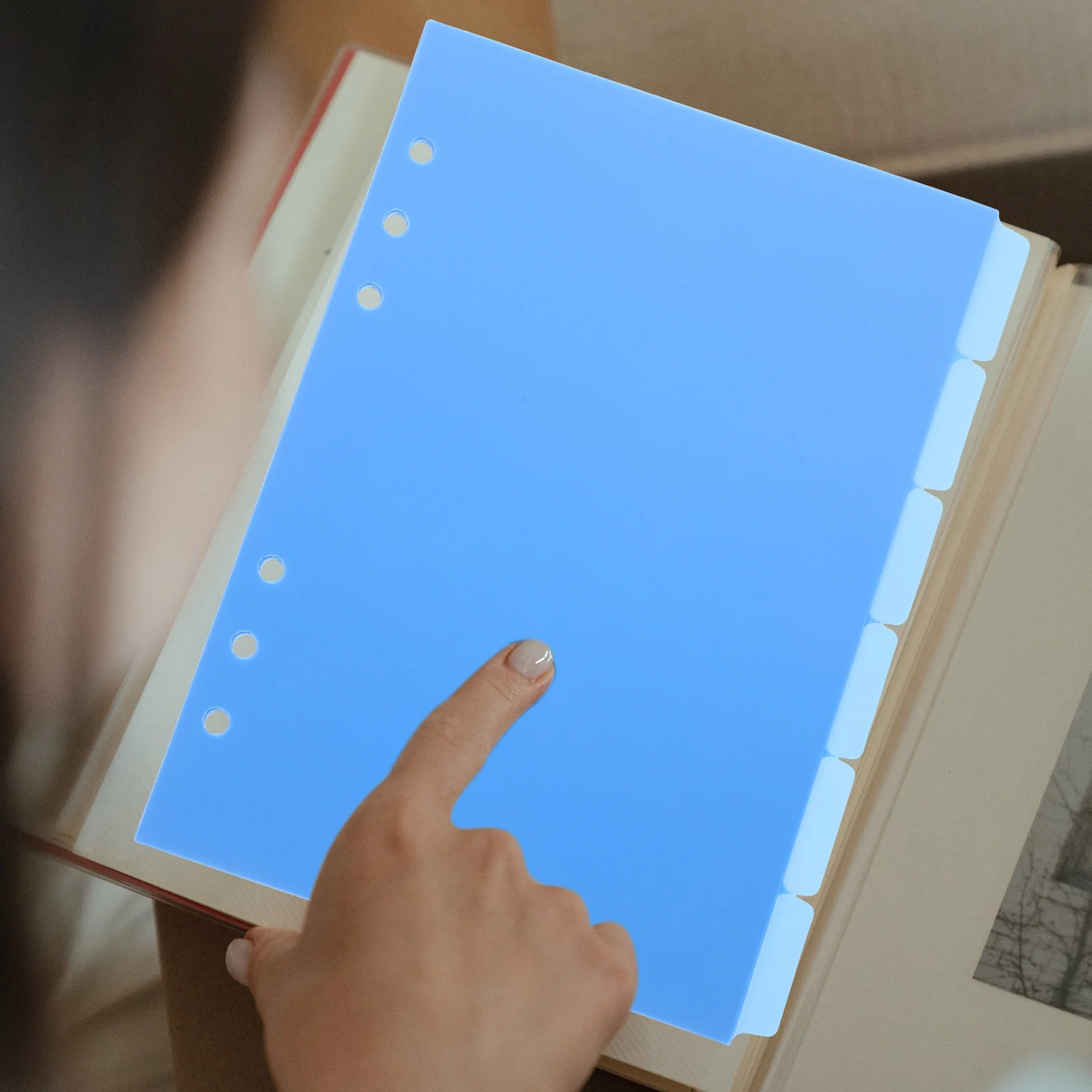 Mathiateur bleu pour carnet de notes, 6 pièces