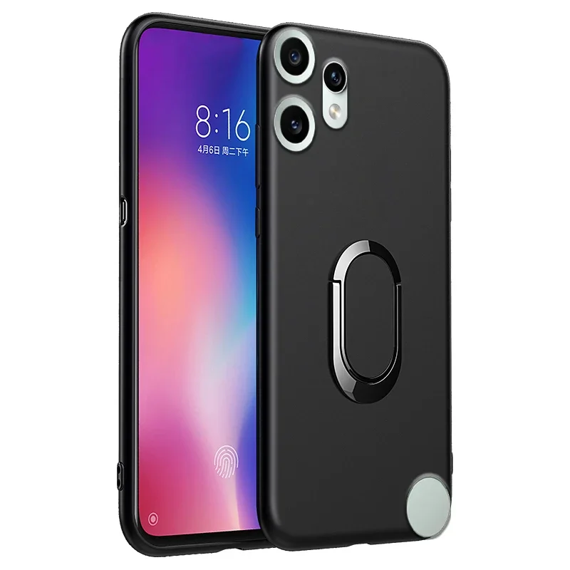 

For Nothing CMF Phone 2 Pro 1 Case With Holder Ring Silicone Soft TPU UltraThin Cover For Nothing CMF Phone 1 2 Pro Back Casing