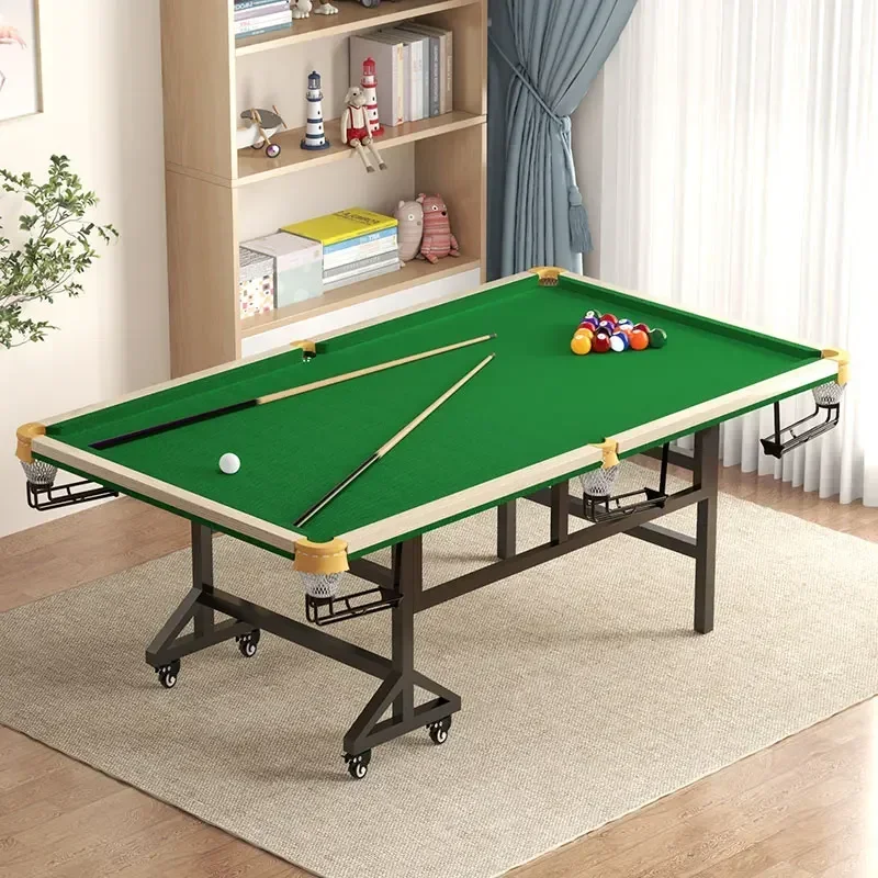 

Pool Table For Househo Use, Adult Foldable Large Doubles Adult Family Pool Table