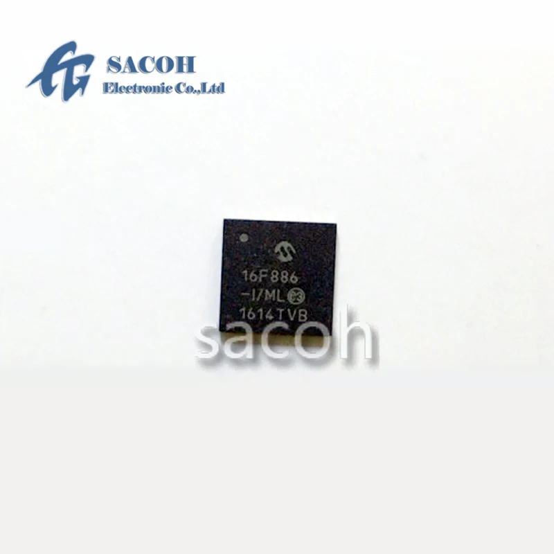 

(SACOH Electronic Components) PIC16F886-I/ML 3Pcs 100% IC Chip integrated circuit