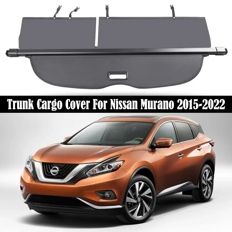 

Trunk Cargo Cover For Nissan Murano 2015-2022 Security Shield Rear Luggage Curtain Retractable Partition Privacy Car Accessories