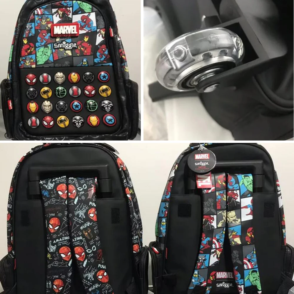 Smiggle Kinder Roll rucksack heiß verkaufte Meerjungfrau und Prinzessin Roll Schul rucksack für Jungen und Mädchen Schul wagen Taschen