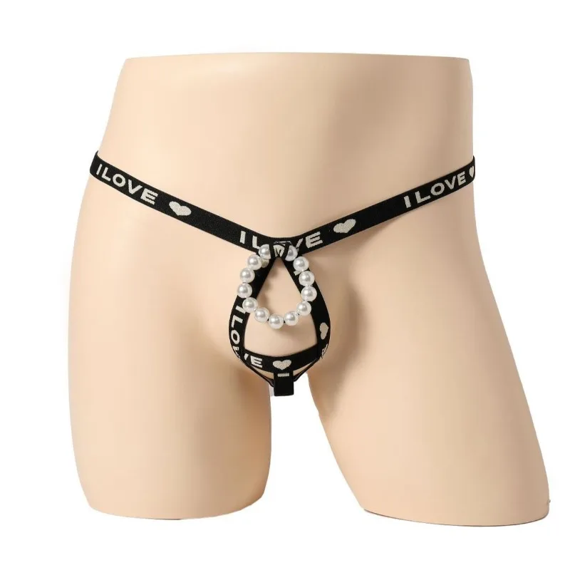 يا خاتم مطرز حزام رياضي سيسي الملابس الداخلية حزام بوق الحقيبة محسن سيور الجبهة مفتوحة ثقب Pensi g-سلسلة مثلي الجنس المثيرة الملابس الداخلية #1
