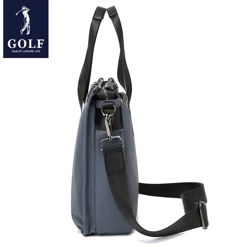 Bolsa de ombro de golfe masculina casual, bolsa de lona de negócios de grande capacidade, bolsa para computador portátil