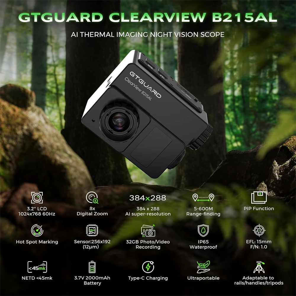 GTGUARD B215AL Termal Görüntül - Thermal Scope Night Vision Monocular incelemesi ve fiyatı