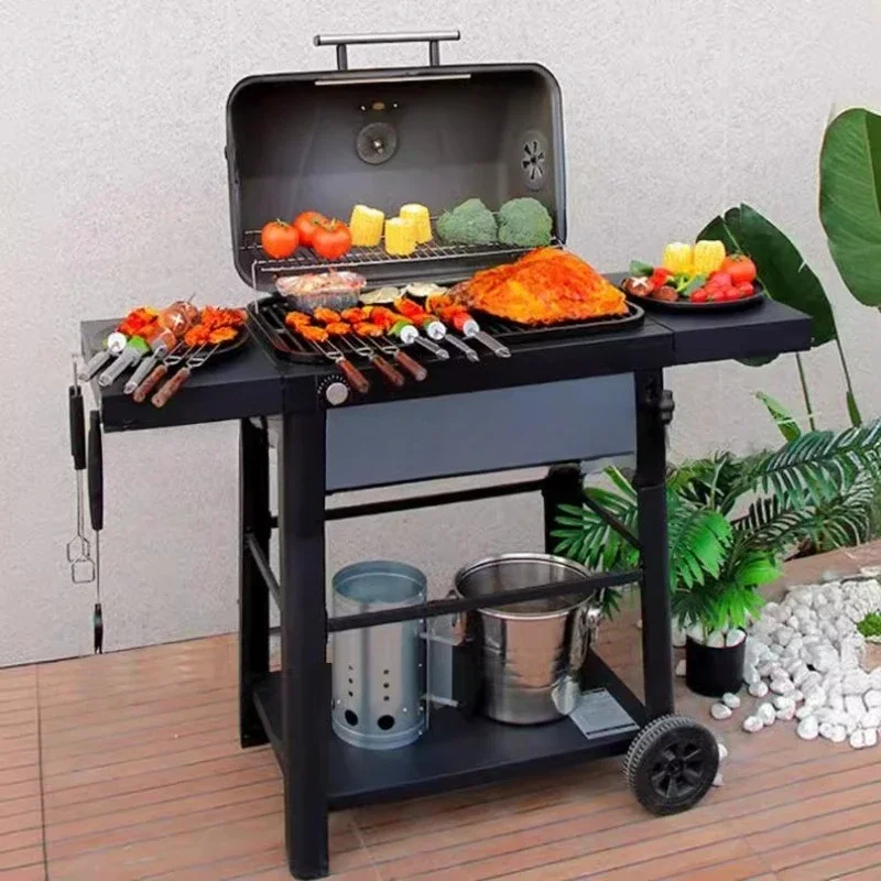 

The charcoal plate of the original charcoal furnace can be lifted and lowered