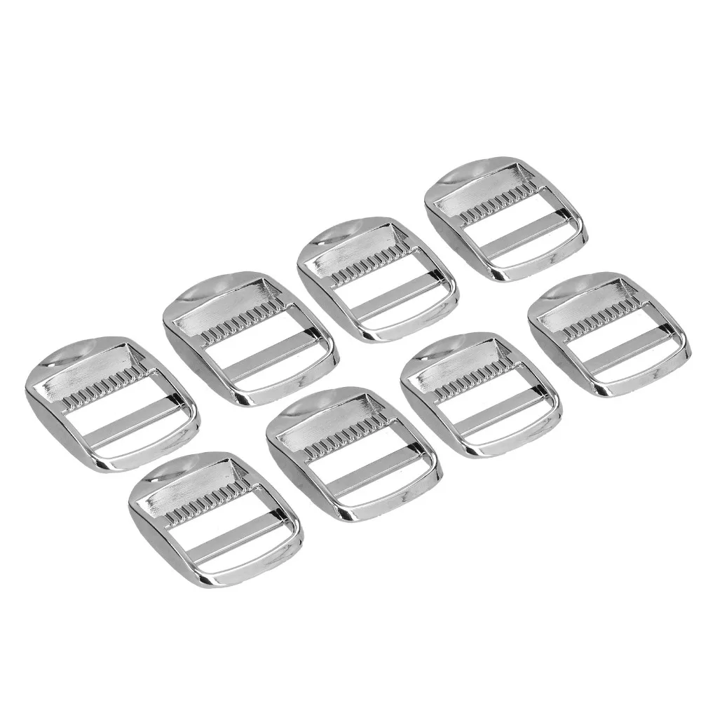 10pcs Adjustable Zinc Alloy Ladder Lock Buckle 0.98 Inch Shining Finish Release Buckle Heavy Duty Adjustable Buckle For DIY Bags