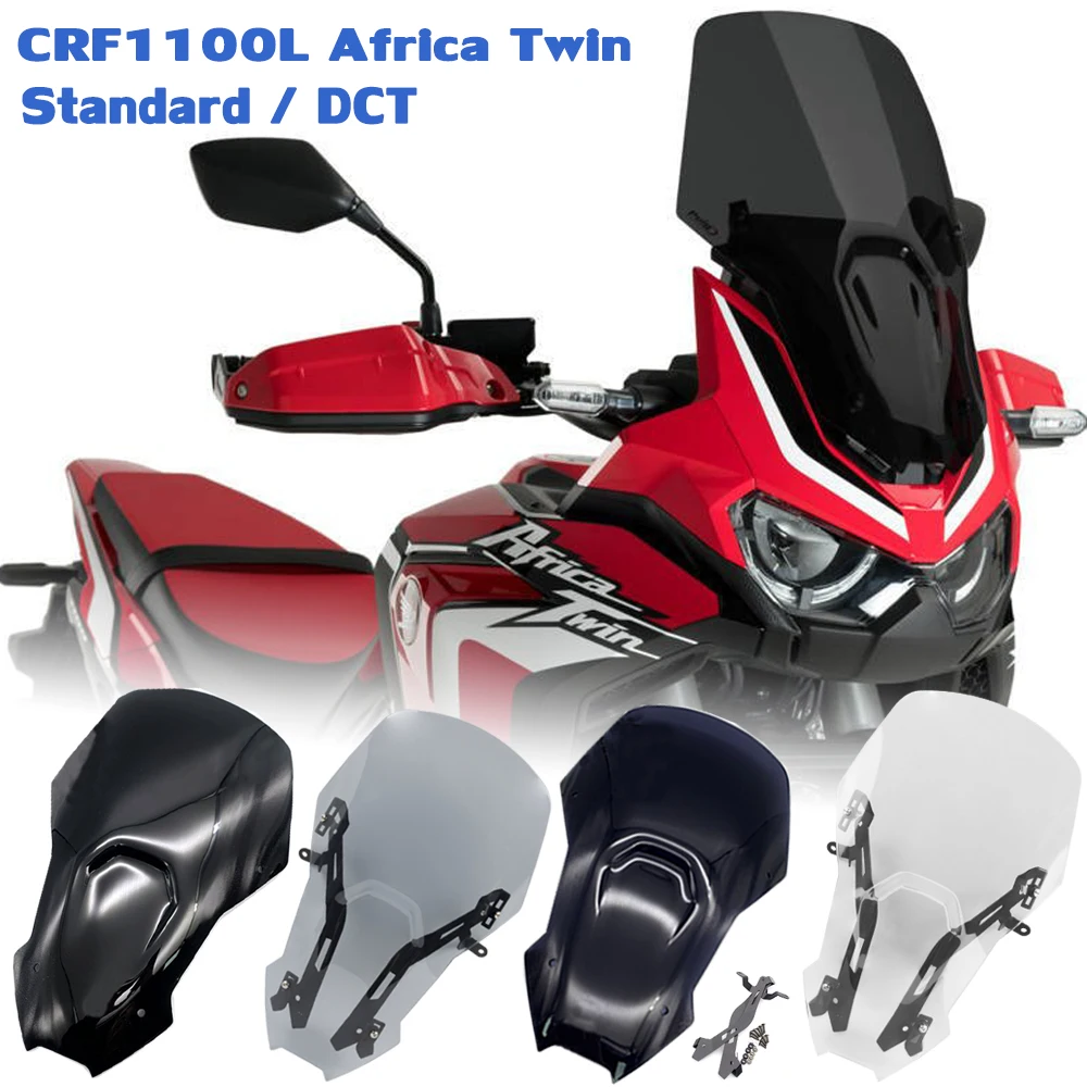 

CRF1100L Windshield Touring Windscreen Wind Deflector For Honda CRF1100 L Africa Twin 2020 2021 2022 CRF 1100L Accessories Motor