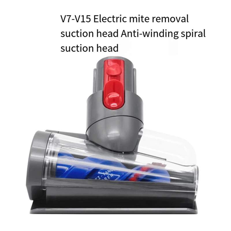 Mini Motorized Tool Brush Head For Dyson V7 V8 V10 V11 V15 Stick Vacuum Cleaner Mite Removal Suction Head Parts