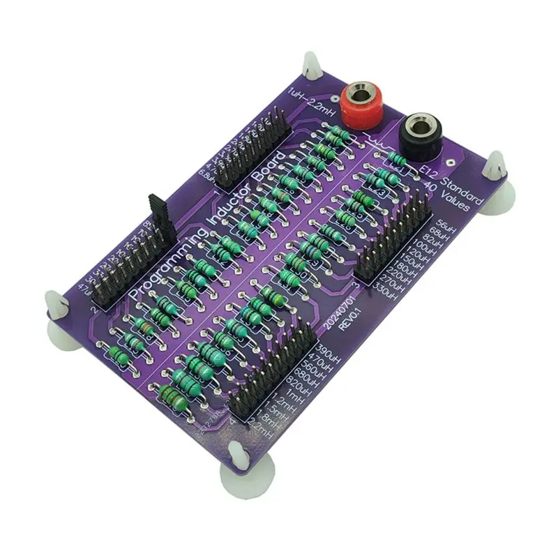 

1Uh To 2.2Mh E12 Standard 40 Values Programmable Inductor Board With 4Mm Banana Sockets Inductance Substitution Box-TFBC