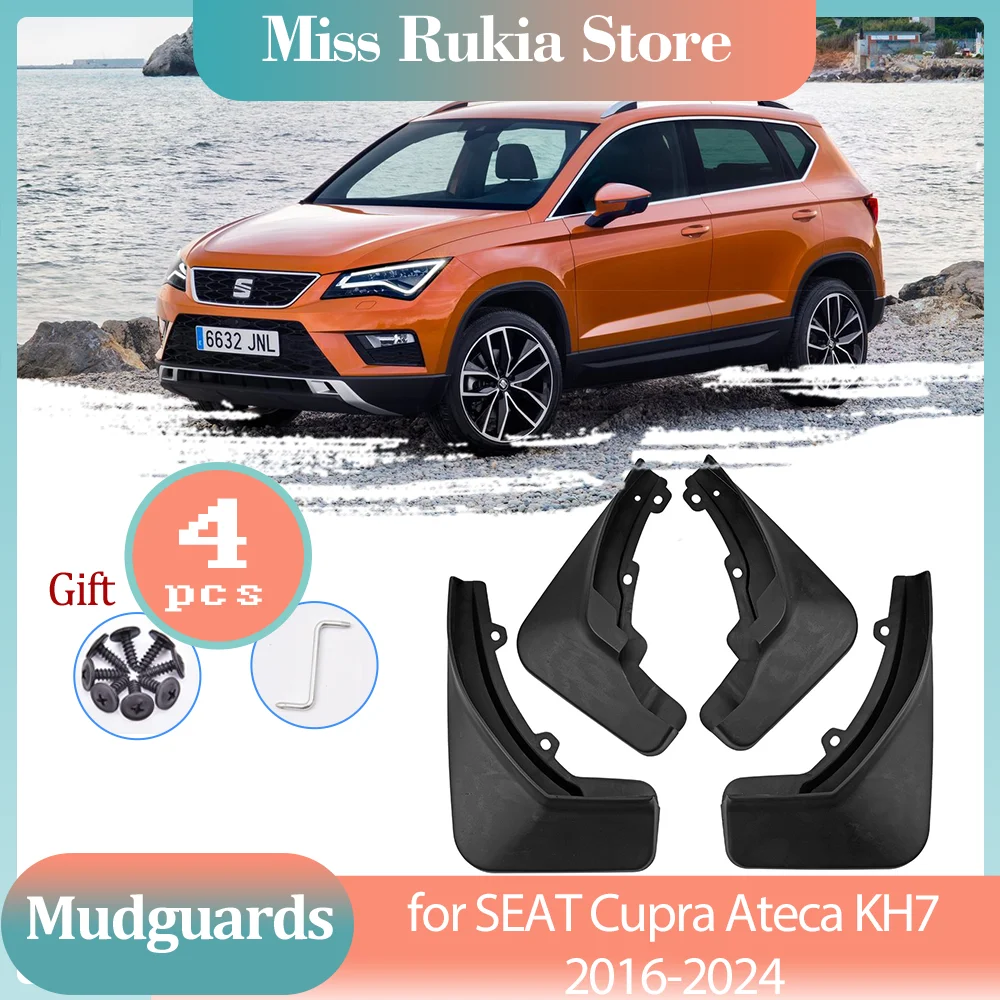 

Брызговики для SEAT Cupra Ateca KH7 2016 2017 2018 2019 2020 2021 2022 2023 2024, брызговики, аксессуары для расклешенных крыльев