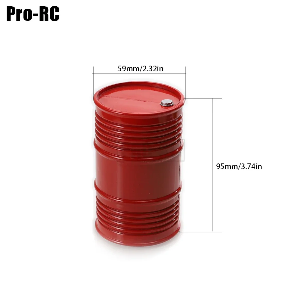1 stks Plastic Simulatie Olie Drum 95x59 MM voor RC Truck Auto 1/10 Decor Crawler Axiale SCX10 TAMIYA CC01 D90 D110 TF2 DIY Deel