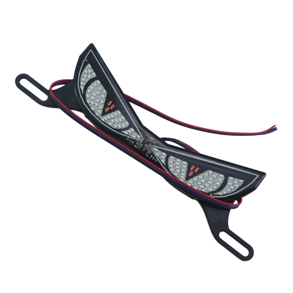 

Universal Ice Blue Red Dual Color Strobe Snake Eye Demon Eye LED Daytime Running Light For Motorcycle Scooter ATV