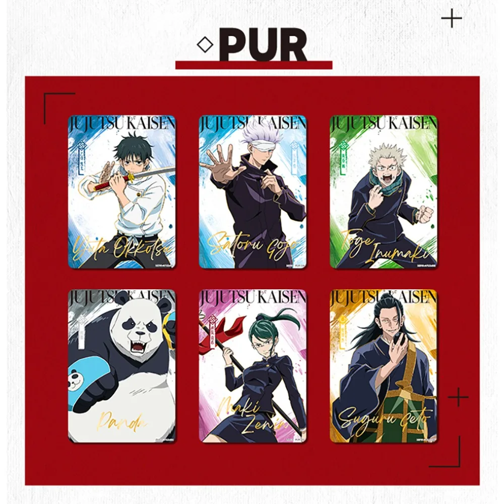 새로운 KAYOU 정품 Jujutsu Kaisen 컬렉션 카드 인기 애니메이션 Zenin Maki Kugisaki Nobara 캐릭터 카드 어린이 보물 선물