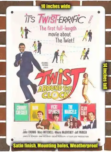 Metal Sign - 1961 Twist Around the Clock Movie- 10x14 inches