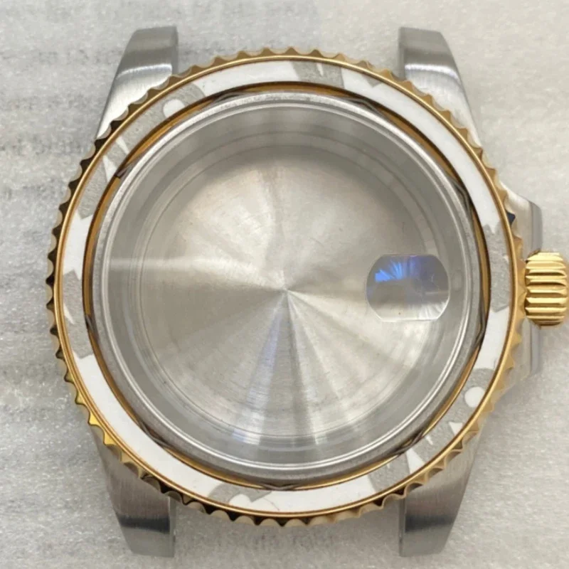 40mm SUB NH35 Gold Case 316 Stainless Steel Sapphire Glass Water Ghost for Dial Diameter 28.5 29mm Suitable for NH35 36 Movement