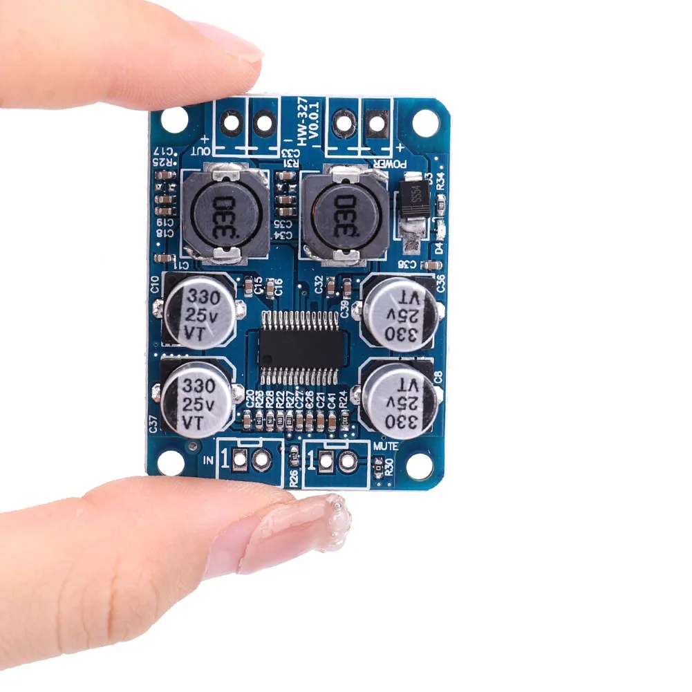 TPA3118 PBTL Mini Power Amplify Circuit Mono Channel Digital Stereo Amplifier Module 1x60W DC8-24V for 4-8 Ohms Speaker