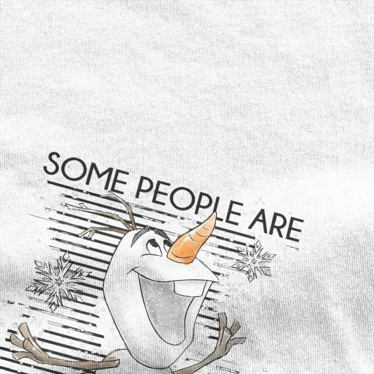 Frozen Olaf Some People Are Worth Melting T Shirt Novelty T-Shirt Vintage Tshirt Beach Pure Cotton Round Neck Plus Size 5XL Tees