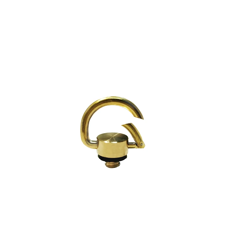 Brass Camping Light Metal D-Ring Screw, 1/4 