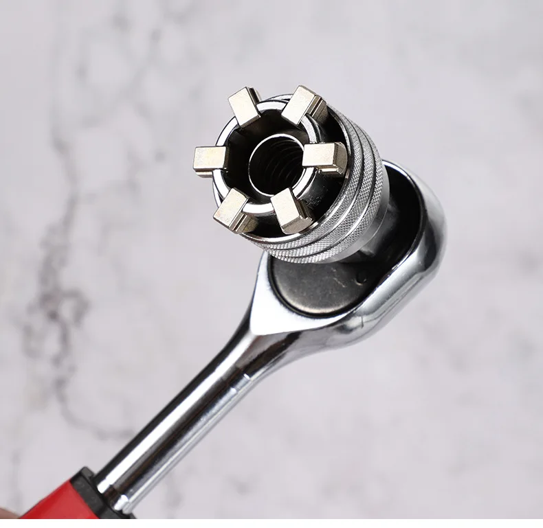 10–19 mm verstellbarer Universal-Steckschlüssel – universelle Passform für standardmäßige metrische Schrauben und Muttern, kompatibel mit 3/8-3/4 Ratschenschlüssel – Detail 13