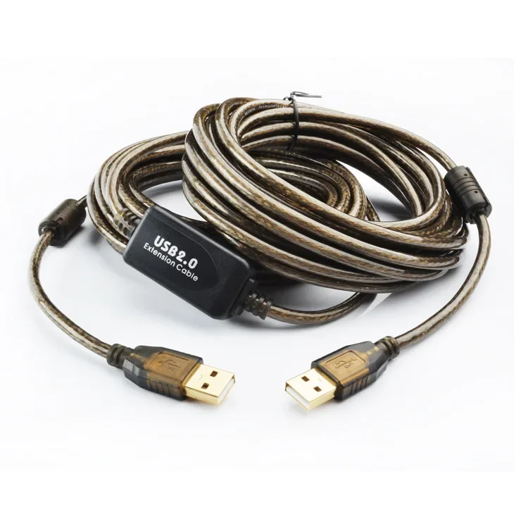 Custom USB 2.0 Extension Cable Long 5 10 12 15 20M with Signal Amplifier for Printer Scanner Male to Male Data Cable Gift