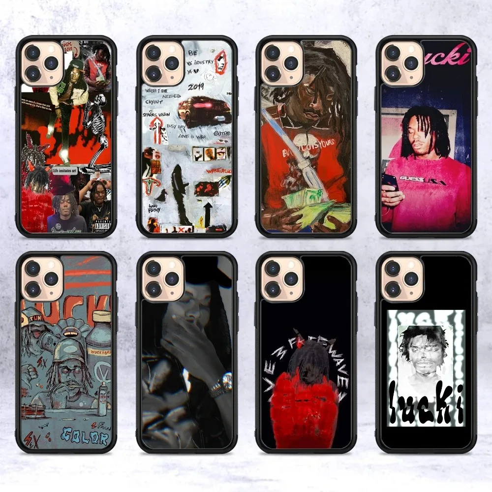 Lucki Rapper WAKE UP LUCKI Phone Case Silicone PC+TPU For For IPhone 11 12 13 14 15 16 Plus Pro Max Cover