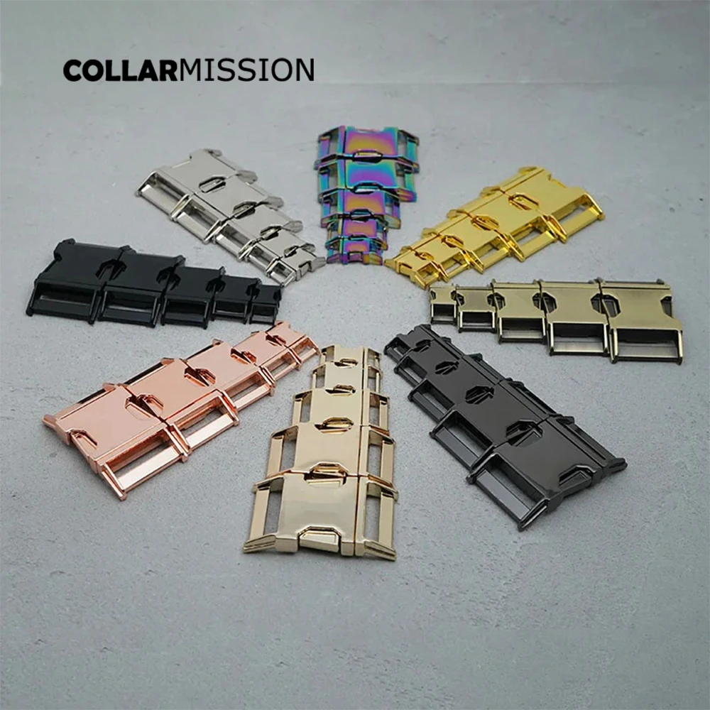 10pcs/lot High quality side release buckle kirsite DIY dog collar accessory durable security lock retailing 20mm webbing 8 kinds