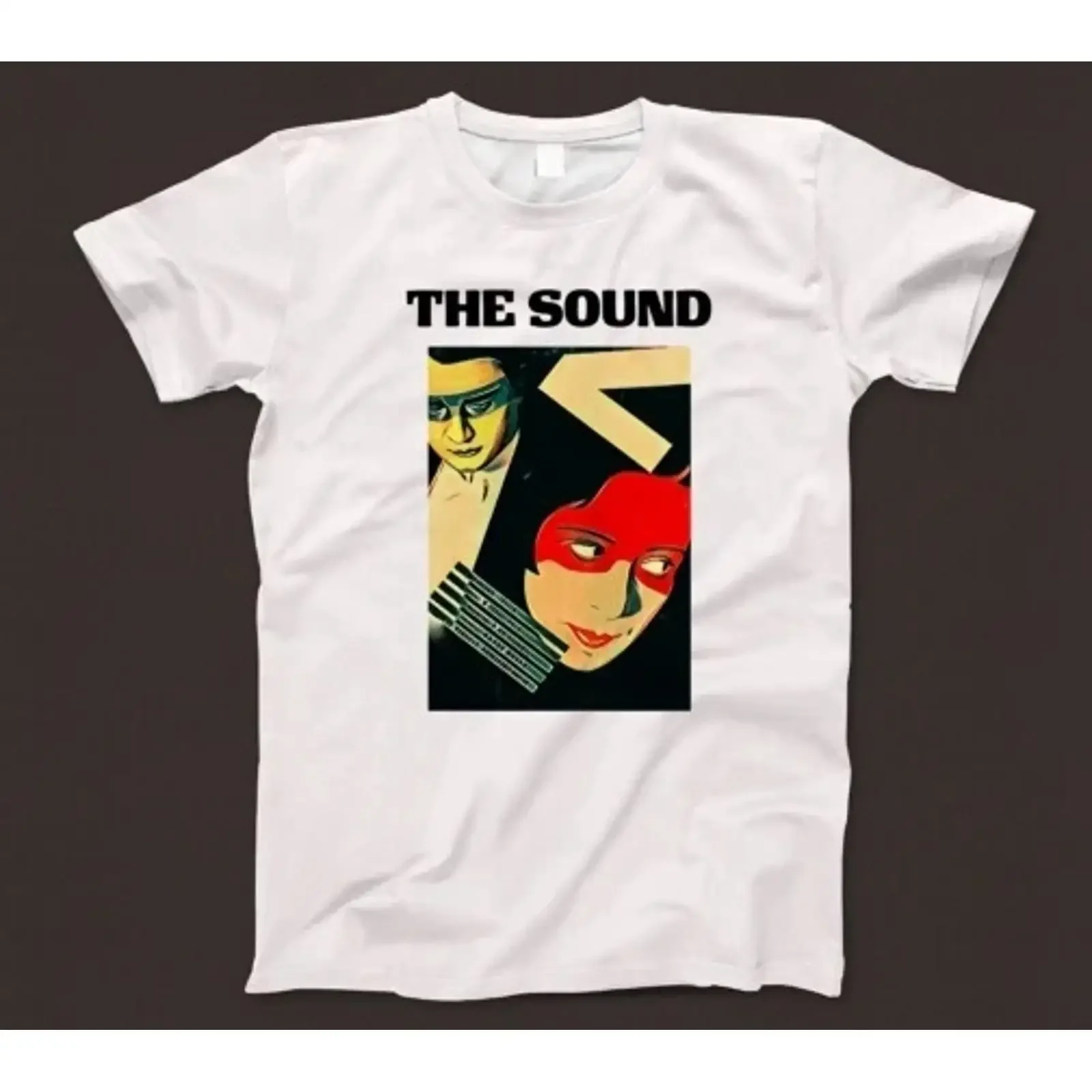 The Sound T Shirt 761 Music Post Punk Jeopardy Thunder Up Comsat Angels Bauhaus vintage Washed fashion Stretched Slightly