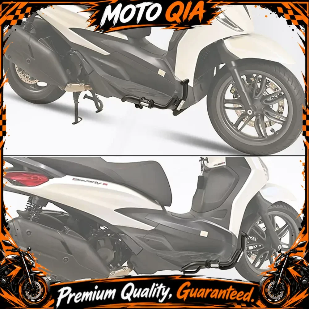 Engine Frame Bumper Guard Anti‑Fall Crash Bar For Piaggio Beverly S 400 Beverly 400 BV 400 2021‑2026 Scooter Accessories