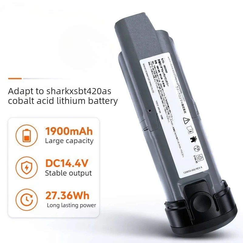 XSBT420AS 1900mAh 14.4V Vacuum Cleaner Battery for Shark L1 L2 L3 WS640 WS642 XSBT420 UK Compatible Lithium Cobalt Oxide Battery