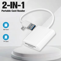 4-IN-1 SD/TF Cards reader Adapter USB A/C to SD/TF Adapter Suitable For iPhone 16 15 iPad 10 PC Laptop Samsung Xiaomi For TypeC