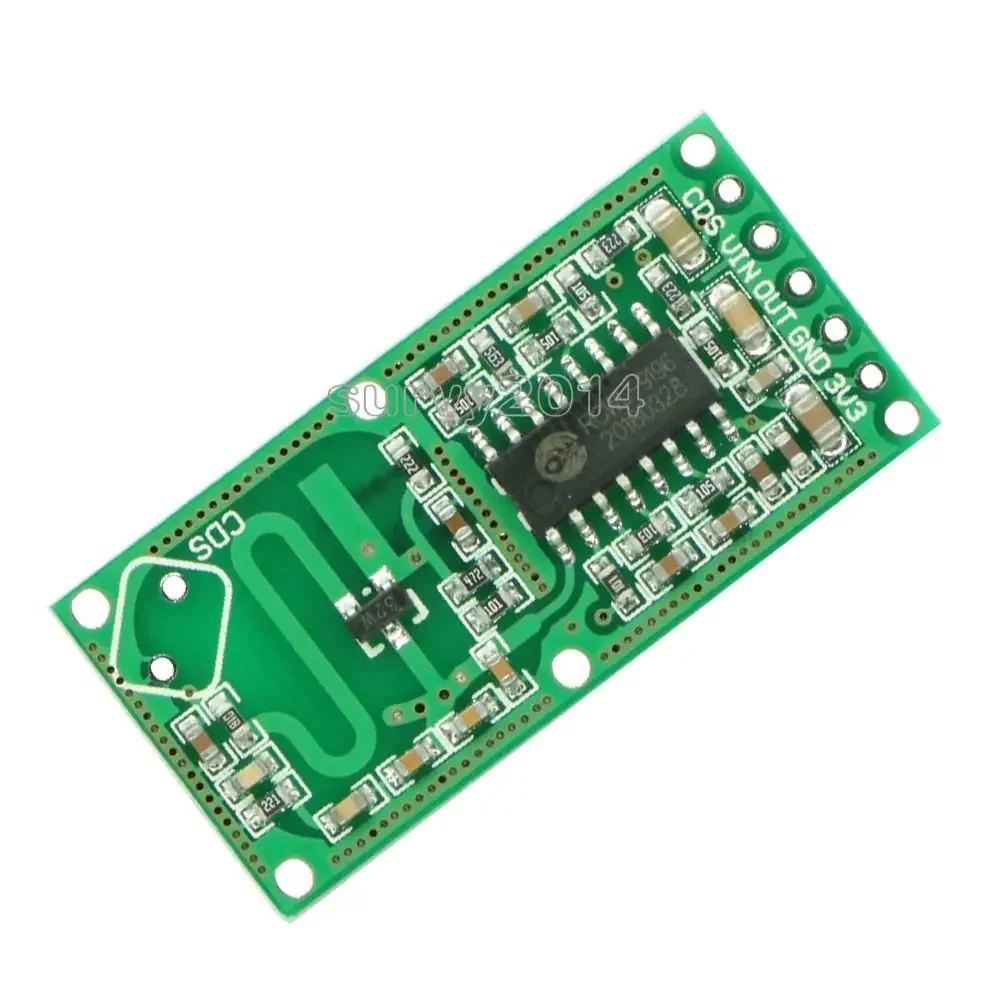 2Pcs RCWL-0516 RCWL 0516 Microwave Radar Sensor Human Sensor Body Sensor Module Induction Switch Module Output 3.3V