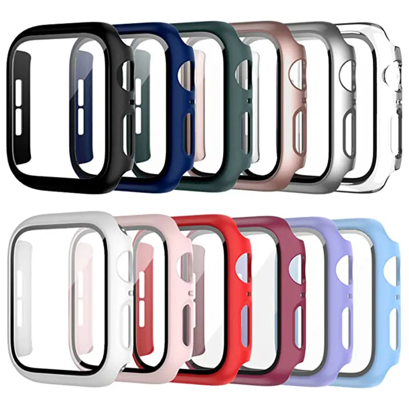 Screen Protector Case For Apple Watch 44mm 40mm 42mm 38mm 44mm 45 41mm PC Bumper Cover iWatch 9 8 7 6 SE 5 4 Ultra 1 2 3 49mm
