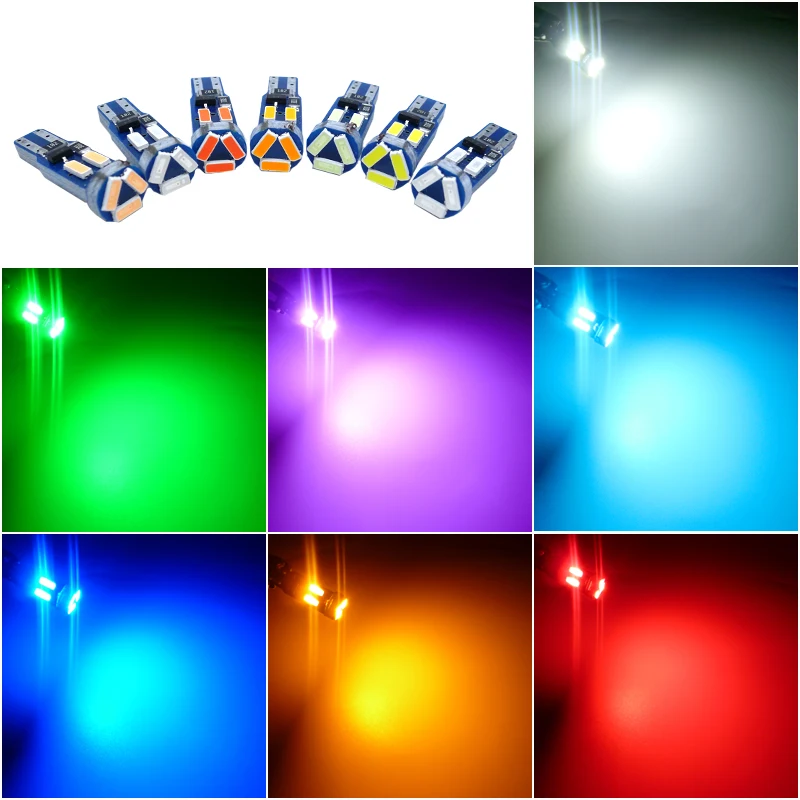 10pcs T5 Led Bulb Car Dashboard Lights For Mitsubishi Motors Asx Lancer 10 9 X Outlander Xl Pajero Sport 4 L200 Carisma