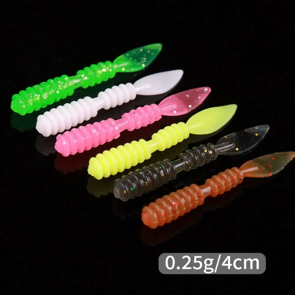 20PCS Professional PVC Fishing Soft Lures 4cm 6 Colors Artificial Lures Floating Minnow Baits Fishing