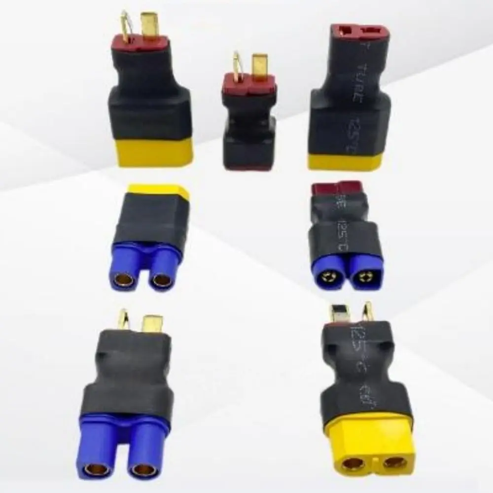 Adaptateur multifonctionnel XT60 vers prise T modèle 14AWG XT90 EC3, batterie d'avion rotative en plastique pour 2 pièces
