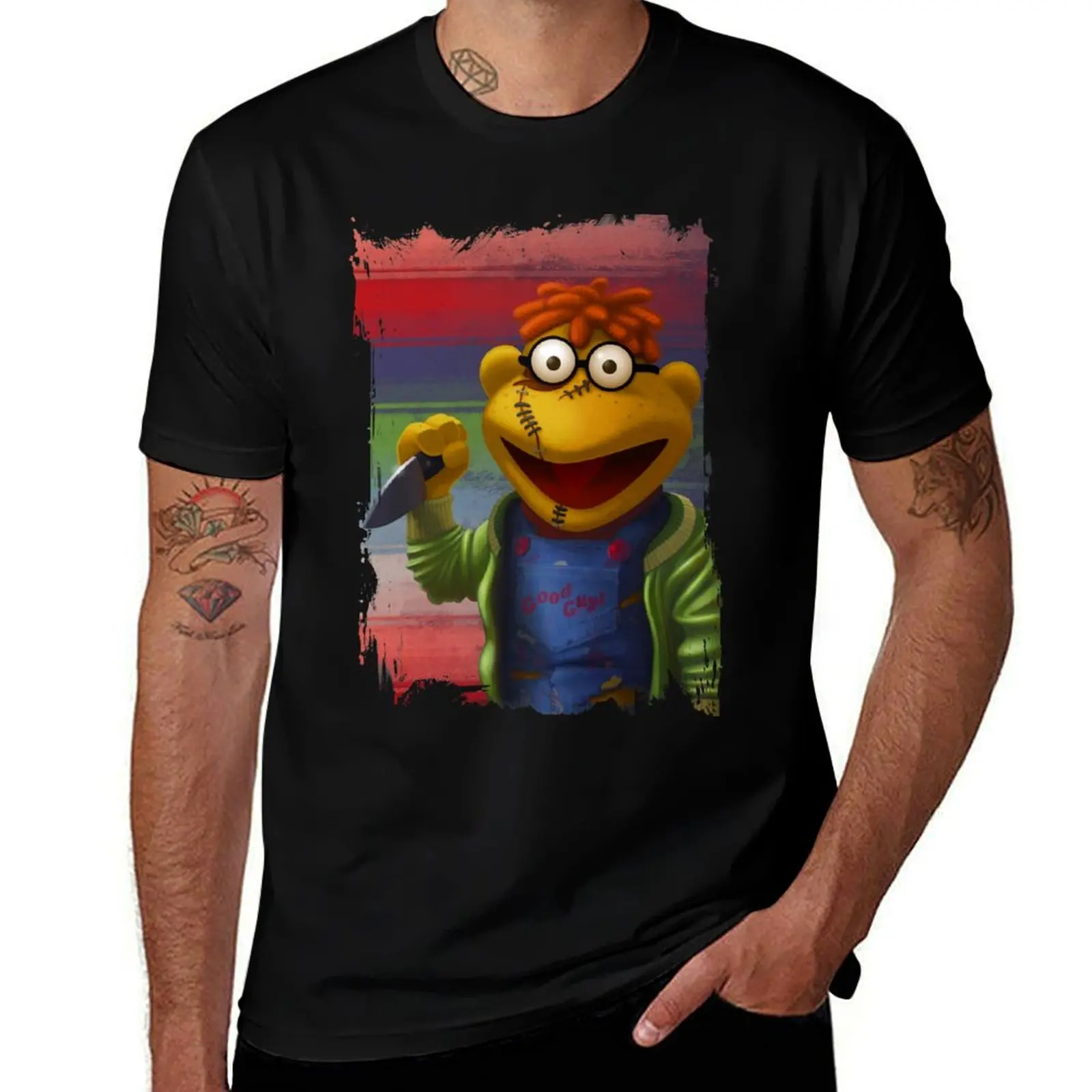 Muppet Maniac - Scooter as Chucky T-Shirt Casual Work Wear T-Shirt