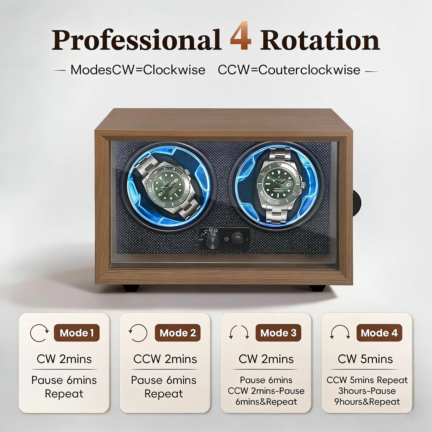 

Устройство для подзавода часов с USB-питанием для автоматических и механических часов, деревянный шкаф-витрина для хранения и демонстрации часов